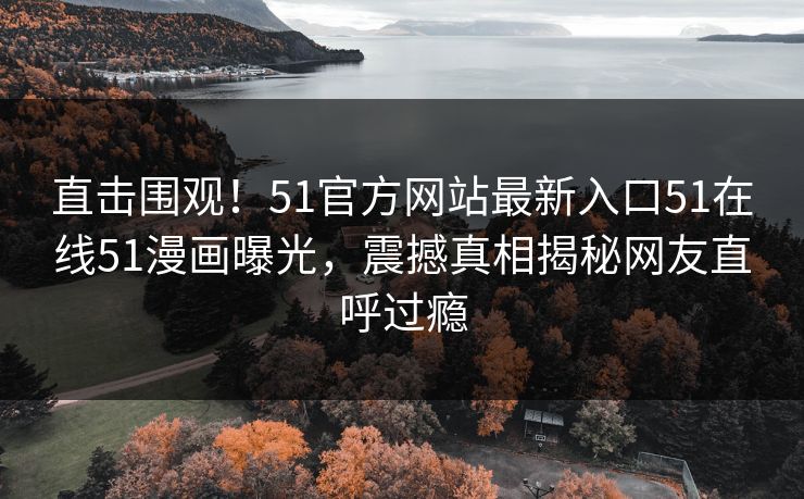 直击围观！51官方网站最新入口51在线51漫画曝光，震撼真相揭秘网友直呼过瘾